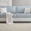 Sofa "Hooge" In Creme Und Blau Landhaus Wohnzimmer Couch 3-Sitzer 240 Cm -Wohnwelt Verkauf 10010 1