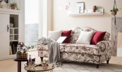 Sofa 3-Sitzer "Elita" In Creme Landhaus Blumen Design Couch 200 Cm -Wohnwelt Verkauf 10034 5