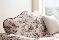 Sofa 3,5-Sitzer "Elita" In Creme Landhaus Blumen Design Couch 228 Cm -Wohnwelt Verkauf 10035 3