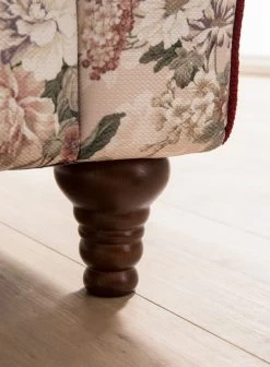 Sofa 3,5-Sitzer "Elita" In Creme Landhaus Blumen Design Couch 228 Cm -Wohnwelt Verkauf 10035 4