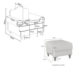 Sessel Set "Elita" In Creme Landhaus Blumen Design Loungesessel Inklusive Hocker 20 Sessel Set "Elita" In Creme Landhaus Blumen Design Loungesessel Inklusive Hocker -Wohnwelt Verkauf 10037 9