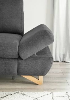Ecksofa "Skalm" In Grau Struktur-Stoff Sofa Mit Bettfunktion Und Stauraum 284 Cm 14 Ecksofa "Skalm" In Grau Struktur-Stoff Sofa Mit Bettfunktion Und Stauraum 284 Cm -Wohnwelt Verkauf 10051 3