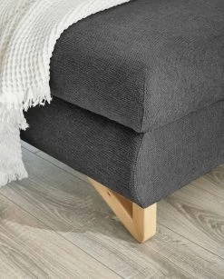 Ecksofa "Skalm" In Grau Struktur-Stoff Sofa Mit Bettfunktion Und Stauraum 284 Cm 15 Ecksofa "Skalm" In Grau Struktur-Stoff Sofa Mit Bettfunktion Und Stauraum 284 Cm -Wohnwelt Verkauf 10051 4