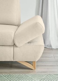 Ecksofa "Skalm" In Creme Velours Wohnzimmer Sofa 14 Ecksofa "Skalm" In Creme Velours Wohnzimmer Sofa -Wohnwelt Verkauf 10061 3