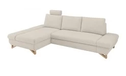 Ecksofa "Skalm" In Creme Velours Wohnzimmer Sofa 18 Ecksofa "Skalm" In Creme Velours Wohnzimmer Sofa -Wohnwelt Verkauf 10061 7