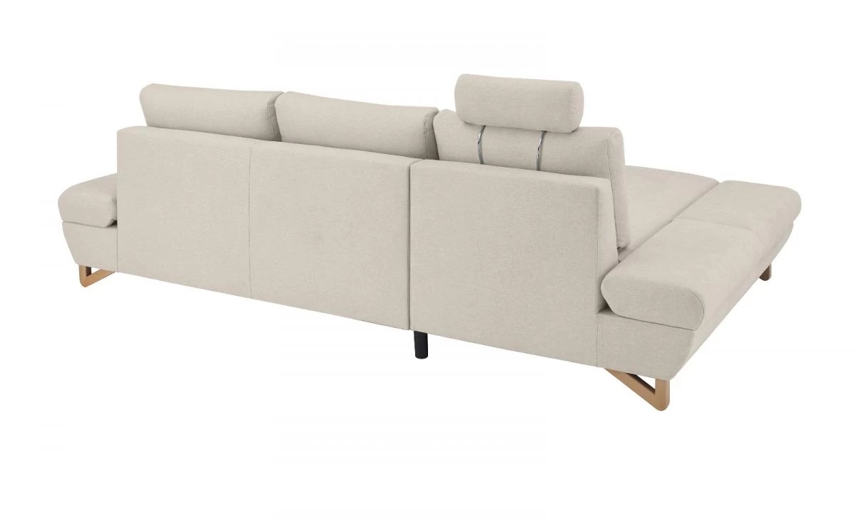Ecksofa "Skalm" In Creme Velours Wohnzimmer Sofa 11 Ecksofa "Skalm" In Creme Velours Wohnzimmer Sofa – Bild 9