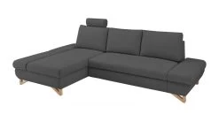 Ecksofa "Skalm" In Grau Velours Wohnzimmer Sofa 18 Ecksofa "Skalm" In Grau Velours Wohnzimmer Sofa -Wohnwelt Verkauf 10063 7