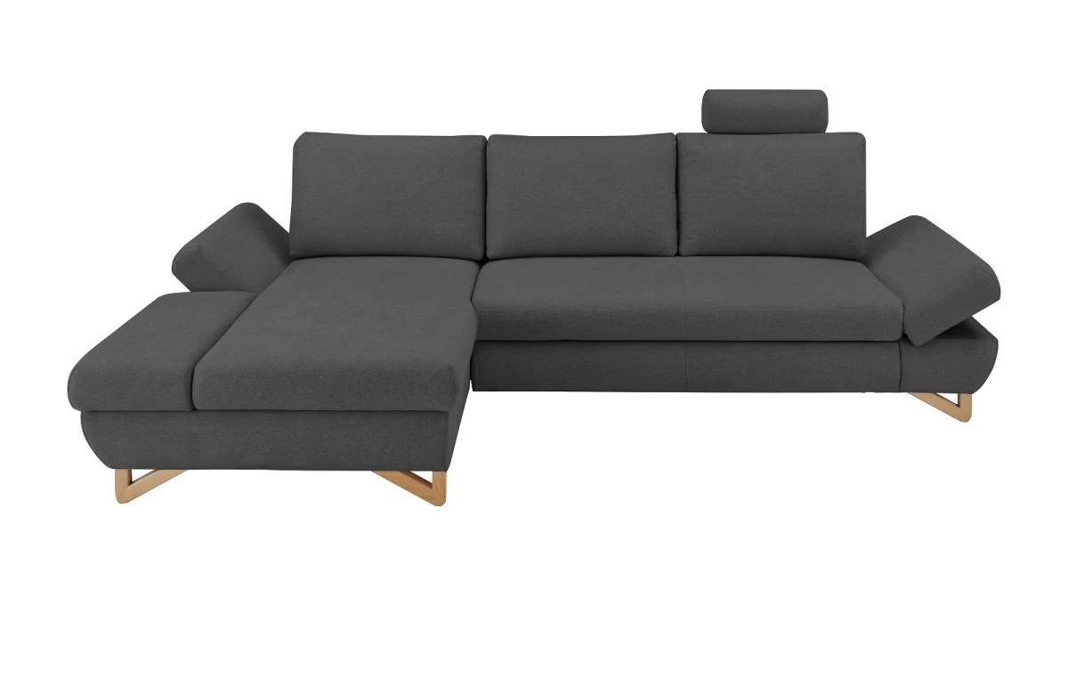 Ecksofa "Skalm" In Grau Velours Wohnzimmer Sofa 10 Ecksofa "Skalm" In Grau Velours Wohnzimmer Sofa – Bild 8