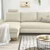 Ecksofa "Skalm" In Beige Struktur-Stoff Wohnzimmer Sofa 1 Ecksofa "Skalm" In Beige Struktur-Stoff Wohnzimmer Sofa -Wohnwelt Verkauf 10065 1