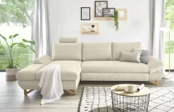Ecksofa "Skalm" In Beige Struktur-Stoff Wohnzimmer Sofa 17 Ecksofa "Skalm" In Beige Struktur-Stoff Wohnzimmer Sofa -Wohnwelt Verkauf 10065 6