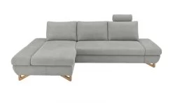 Ecksofa "Skalm" In Hellgrau Struktur-Stoff Wohnzimmer Sofa -Wohnwelt Verkauf 10067 8