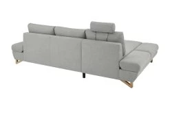 Ecksofa "Skalm" In Hellgrau Struktur-Stoff Wohnzimmer Sofa -Wohnwelt Verkauf 10067 9