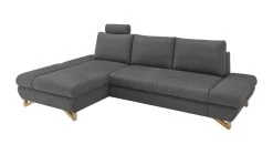 Ecksofa "Skalm" In Grau Struktur-Stoff Wohnzimmer Sofa 18 Ecksofa "Skalm" In Grau Struktur-Stoff Wohnzimmer Sofa -Wohnwelt Verkauf 10068 7