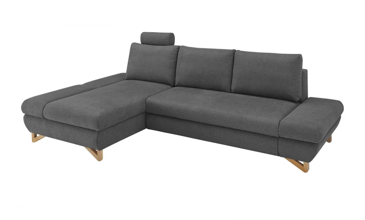 Ecksofa "Skalm" In Grau Struktur-Stoff Wohnzimmer Sofa 9 Ecksofa "Skalm" In Grau Struktur-Stoff Wohnzimmer Sofa – Bild 7