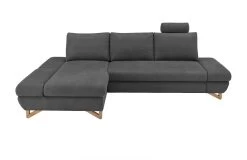 Ecksofa "Skalm" In Grau Struktur-Stoff Wohnzimmer Sofa 19 Ecksofa "Skalm" In Grau Struktur-Stoff Wohnzimmer Sofa -Wohnwelt Verkauf 10068 8
