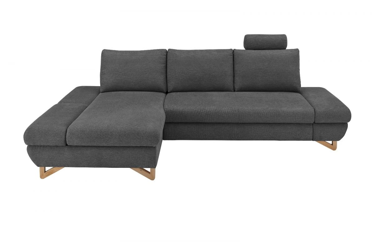 Ecksofa "Skalm" In Grau Struktur-Stoff Wohnzimmer Sofa 10 Ecksofa "Skalm" In Grau Struktur-Stoff Wohnzimmer Sofa – Bild 8