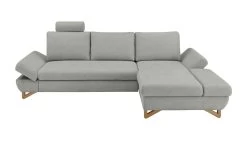 Ecksofa "Skalm" In Hellgrau Velours Wohnzimmer Sofa -Wohnwelt Verkauf 10070 8