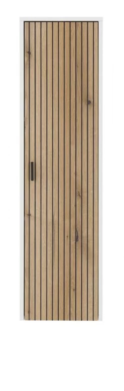 Hängeschrank "Merced" In Weiß Matt Und Evoke Eiche Wohn- Und Esszimmer Wandschrank 33 X 120 Cm -Wohnwelt Verkauf 10085 7