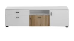 TV-Lowboard "Merced" In Weiß Matt Und Evoke Eiche TV Unterteil 150 X 44 Cm 16 TV-Lowboard "Merced" In Weiß Matt Und Evoke Eiche TV Unterteil 150 X 44 Cm -Wohnwelt Verkauf 10086 7