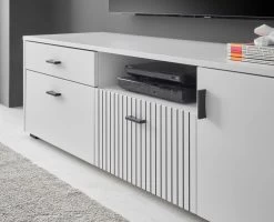 TV-Lowboard "Merced" In Weiß Matt TV Unterteil 150 X 44 Cm 11 TV-Lowboard "Merced" In Weiß Matt TV Unterteil 150 X 44 Cm -Wohnwelt Verkauf 10111 2