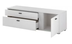 TV-Lowboard "Bellport" In Weiß Matt TV Unterteil Inklusive Frontbeleuchtung 150 Cm -Wohnwelt Verkauf 10163 10