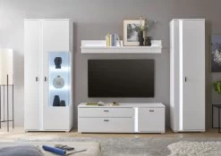 TV-Lowboard "Bellport" In Weiß Matt TV Unterteil Inklusive Frontbeleuchtung 150 Cm -Wohnwelt Verkauf 10163 5