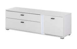 TV-Lowboard "Bellport" In Weiß Matt TV Unterteil Inklusive Frontbeleuchtung 150 Cm -Wohnwelt Verkauf 10163 8