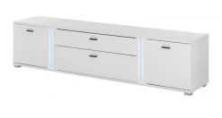 TV-Lowboard "Bellport" In Weiß Matt TV Unterteil Inklusive Frontbeleuchtung 200 Cm -Wohnwelt Verkauf 10164 8