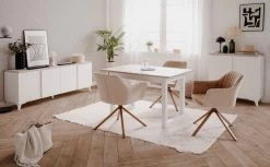 Kommode "Bertrix" In Weiß Und Sandstein Wohn- Und Esszimmer Sideboard 88 X 92 Cm -Wohnwelt Verkauf 10181 5