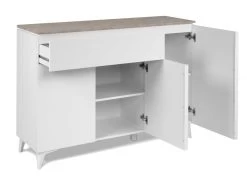 Sideboard "Bertrix" In Weiß Und Sandstein Wohn- Und Esszimmer Kommode 133 X 92 Cm 20 Sideboard "Bertrix" In Weiß Und Sandstein Wohn- Und Esszimmer Kommode 133 X 92 Cm -Wohnwelt Verkauf 10182 9