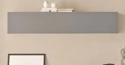 Hängeschrank "Piano" In Grau Wandschrank Hängend 152 X 30 Cm