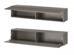 Hängeschrank "Piano" In Grau Wandschrank Hängend 152 X 30 Cm 21 Hängeschrank "Piano" In Grau Wandschrank Hängend 152 X 30 Cm -Wohnwelt Verkauf 10191 10