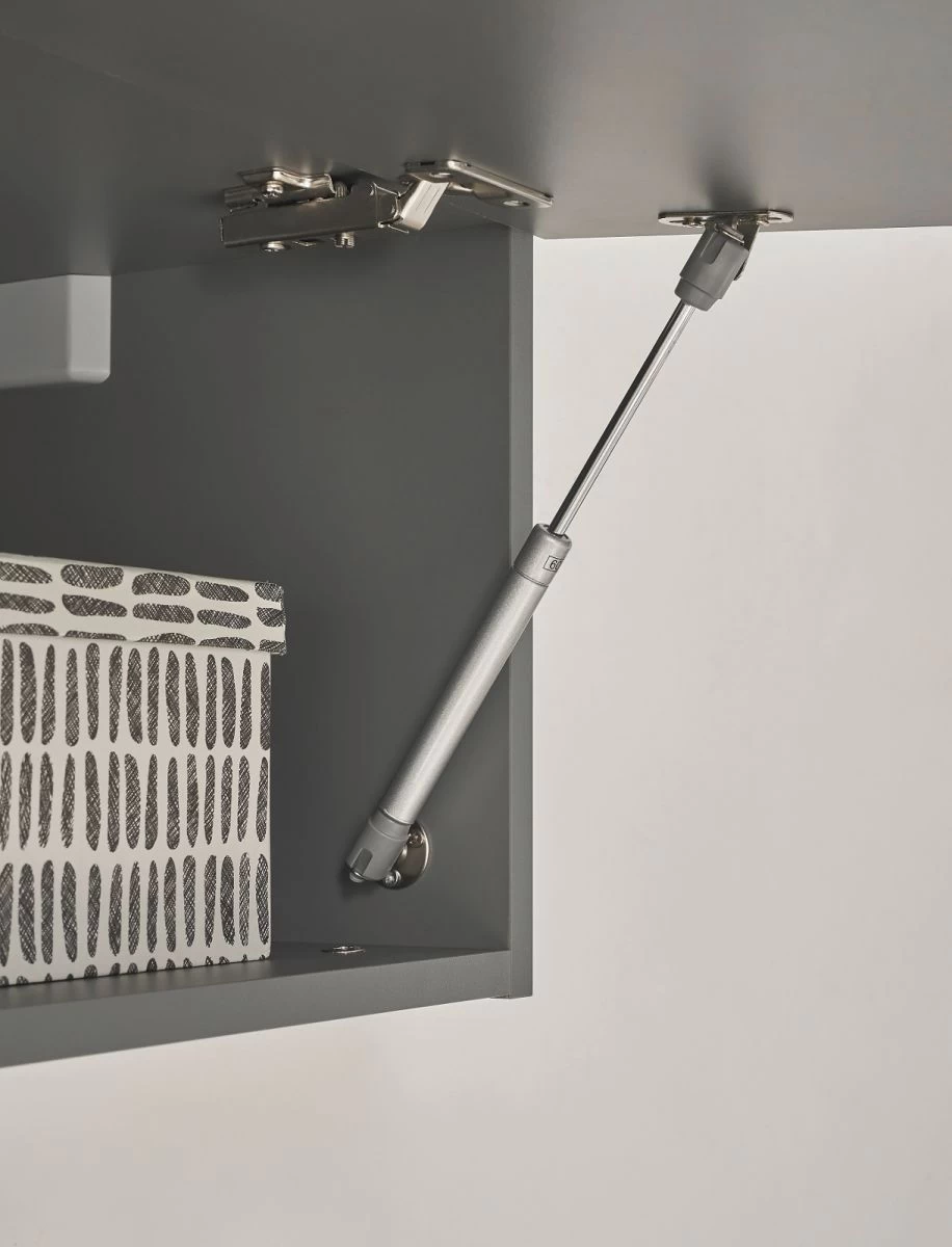 Hängeschrank "Piano" In Grau Wandschrank Hängend 152 X 30 Cm 5 Hängeschrank "Piano" In Grau Wandschrank Hängend 152 X 30 Cm – Bild 3