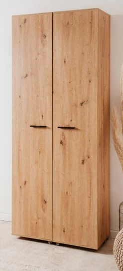 Schuhschrank "Lugo" In Artisan Eiche 74 X 182 Cm, Aufklappbar Für 30 Paar Schuhe