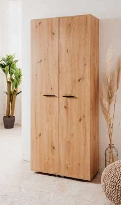 Schuhschrank "Lugo" In Artisan Eiche 74 X 182 Cm, Aufklappbar Für 30 Paar Schuhe -Wohnwelt Verkauf 10248 6