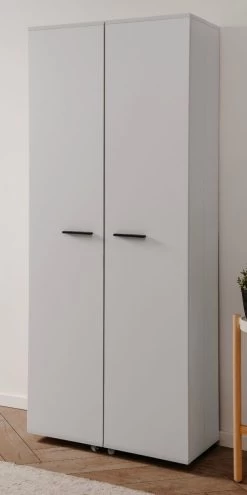 Schuhschrank "Lugo" In Weiß 74 X 182 Cm, Aufklappbar Für 30 Paar Schuhe