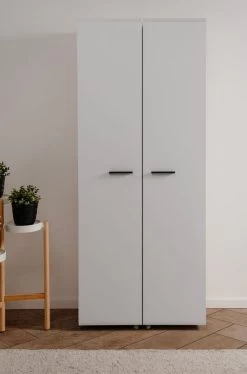 Schuhschrank "Lugo" In Weiß 74 X 182 Cm, Aufklappbar Für 30 Paar Schuhe -Wohnwelt Verkauf 10249 7