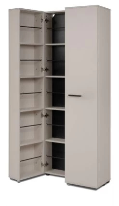 Schuhschrank "Lugo" In Samt 74 X 182 Cm, Aufklappbar Für 30 Paar Schuhe -Wohnwelt Verkauf 10250 9