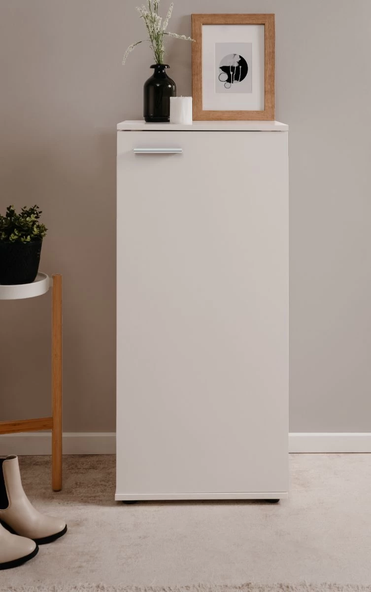 Schuhschrank "Satos" In Weiß 50 X 110 Cm, Aufklappbar Für 12 Paar Schuhe 10 Schuhschrank "Satos" In Weiß 50 X 110 Cm, Aufklappbar Für 12 Paar Schuhe – Bild 8