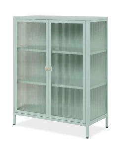 Metall Kommode "Milton" In Mintgrün Vitrine 80 X 102 Cm -Wohnwelt Verkauf 10263 8
