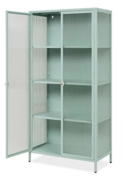 Metall Vitrine "Milton" In Mintgrün Vitrinenschrank 80 X 160 Cm 20 Metall Vitrine "Milton" In Mintgrün Vitrinenschrank 80 X 160 Cm -Wohnwelt Verkauf 10264 9