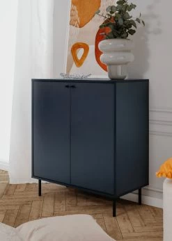 Kommode "Caracas" In Blau Wohn- Und Esszimmer Sideboard 80 X 90 Cm -Wohnwelt Verkauf 10265 3