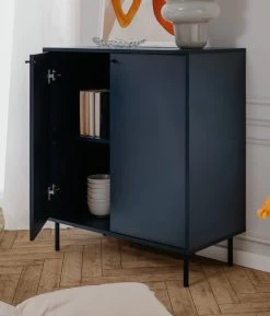 Kommode "Caracas" In Blau Wohn- Und Esszimmer Sideboard 80 X 90 Cm -Wohnwelt Verkauf 10265 4