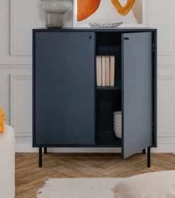 Kommode "Caracas" In Blau Wohn- Und Esszimmer Sideboard 80 X 90 Cm -Wohnwelt Verkauf 10265 6
