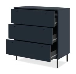 Kommode "Caracas" In Blau Wohn- Und Esszimmer Schubladenkommode 80 X 90 Cm -Wohnwelt Verkauf 10266 10