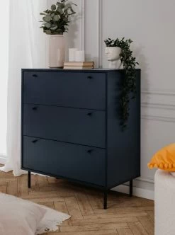 Kommode "Caracas" In Blau Wohn- Und Esszimmer Schubladenkommode 80 X 90 Cm -Wohnwelt Verkauf 10266 3