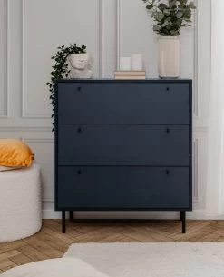 Kommode "Caracas" In Blau Wohn- Und Esszimmer Schubladenkommode 80 X 90 Cm -Wohnwelt Verkauf 10266 5