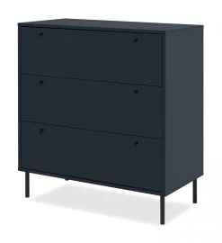 Kommode "Caracas" In Blau Wohn- Und Esszimmer Schubladenkommode 80 X 90 Cm -Wohnwelt Verkauf 10266 8