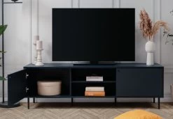 TV-Lowboard "Caracas" In Blau TV Unterteil 160 X 50 Cm -Wohnwelt Verkauf 10268 6