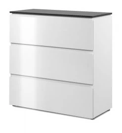 Kommode "Brest" In Weiß Glanz Und Matera Grau Schubladenkommode 89 Cm -Wohnwelt Verkauf 10271 4